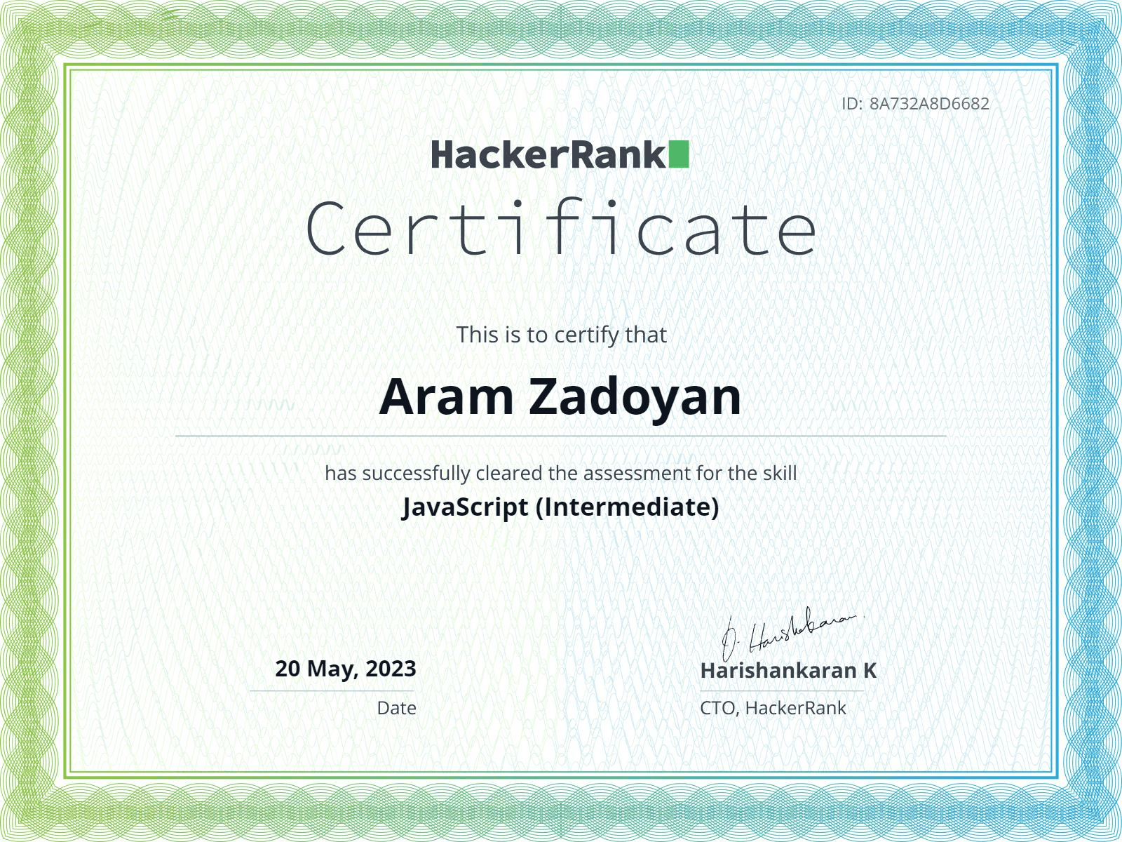 Image JavaScript (Intermediate) Certificate