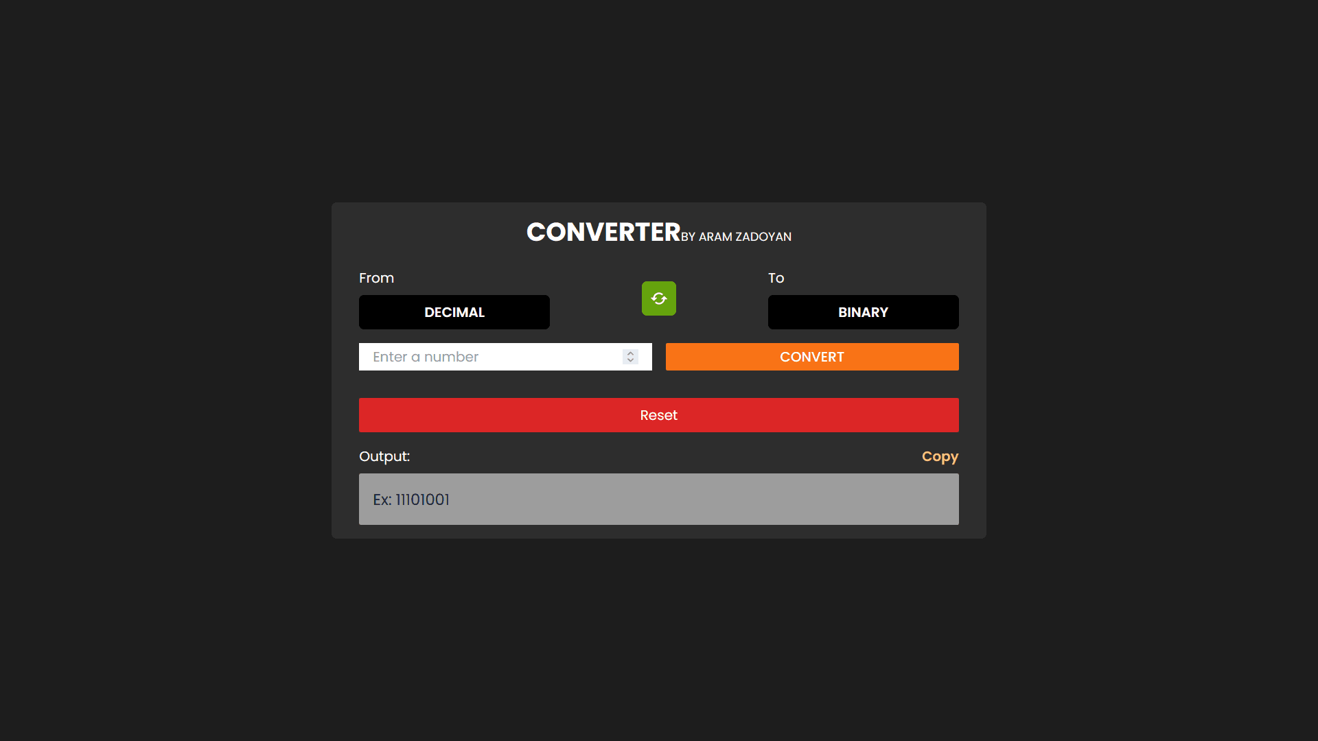 Image Binary Converter